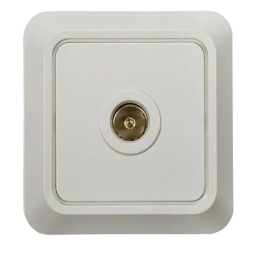 Розетка телевизионная TV ОП Bolleto 7027 16А IP20 бел. ASD / IN HOME 4680005959815